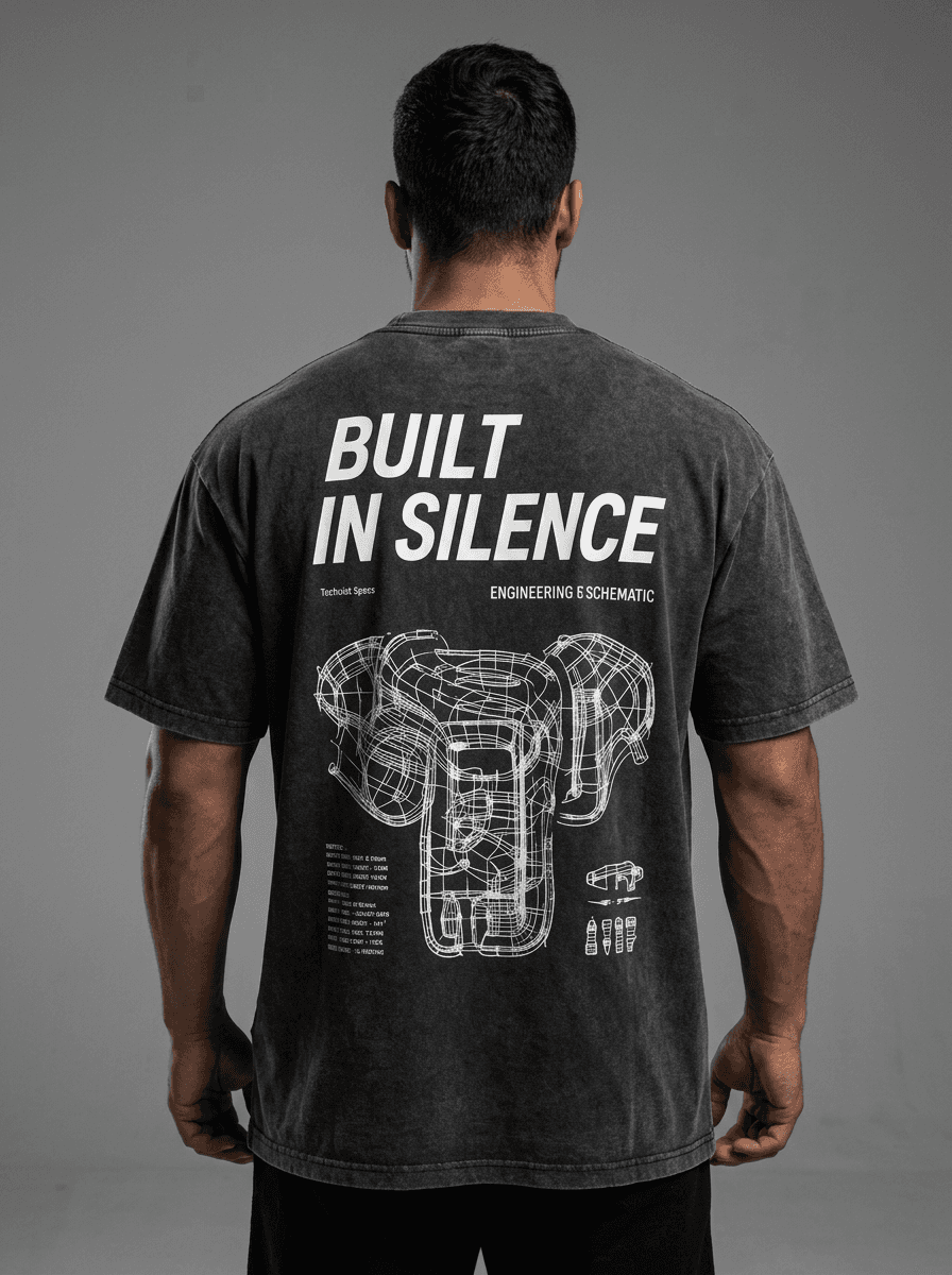 CYBERPUNK UNDERGROUND DRIFT TEE Back