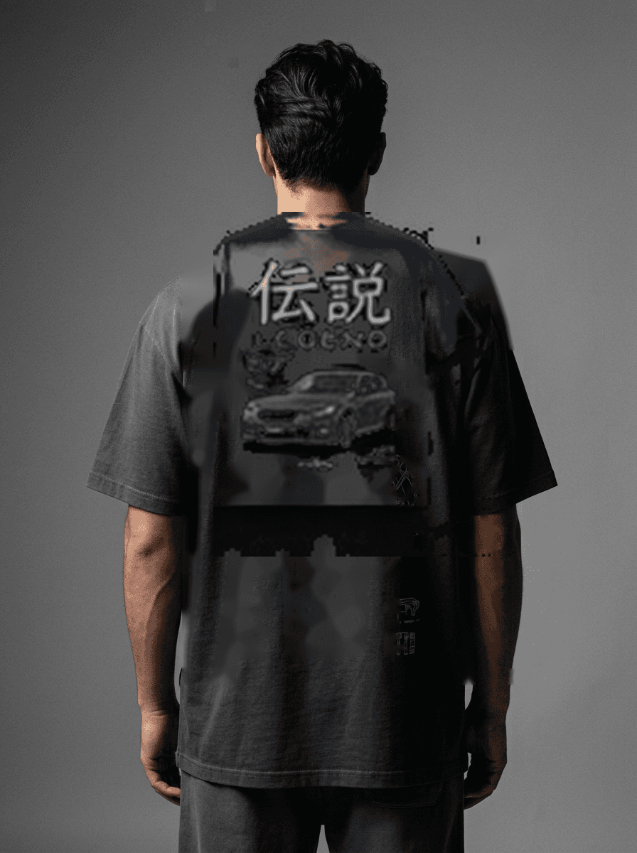 WOMEN'S JDM CYBER BLOSSOM OVERSIZED TEE Back